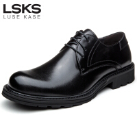 LSKS黑色休闲皮鞋