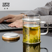 尚明（SAMADOYO）带杯套玻璃杯