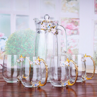 花卉玻璃杯