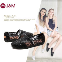 快乐玛丽（J&M）镂空帆布鞋