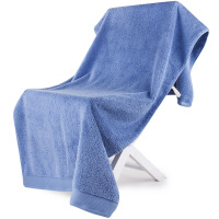蓝色大浴巾