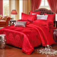 床单绒红色