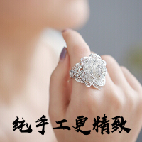 大玫瑰花戒指